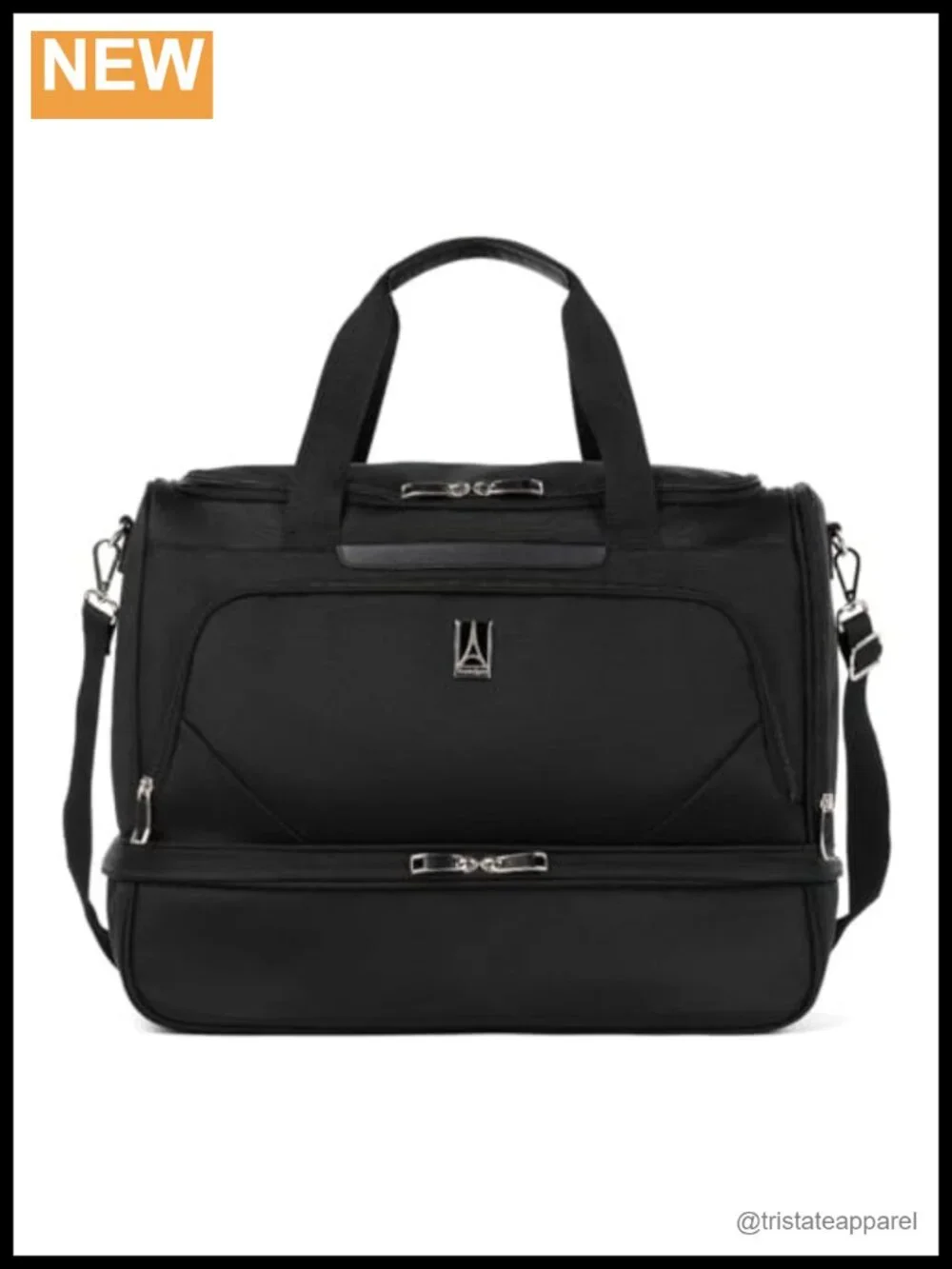 Lightweight Carry-on Weekender Duffel with Drop-Bottom Compartment
